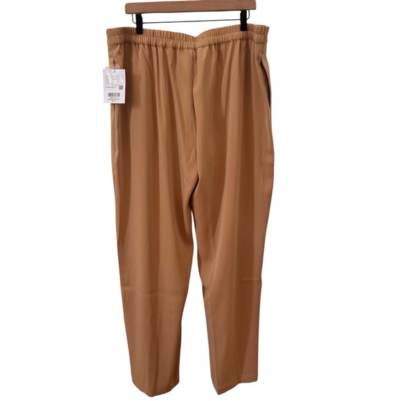 NWT ABLE Claire Crepe Wide Leg Pant in "Camel" Tan Size 12 - Picture 7 of 15